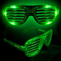 Green Light-Up Slotted Glasses